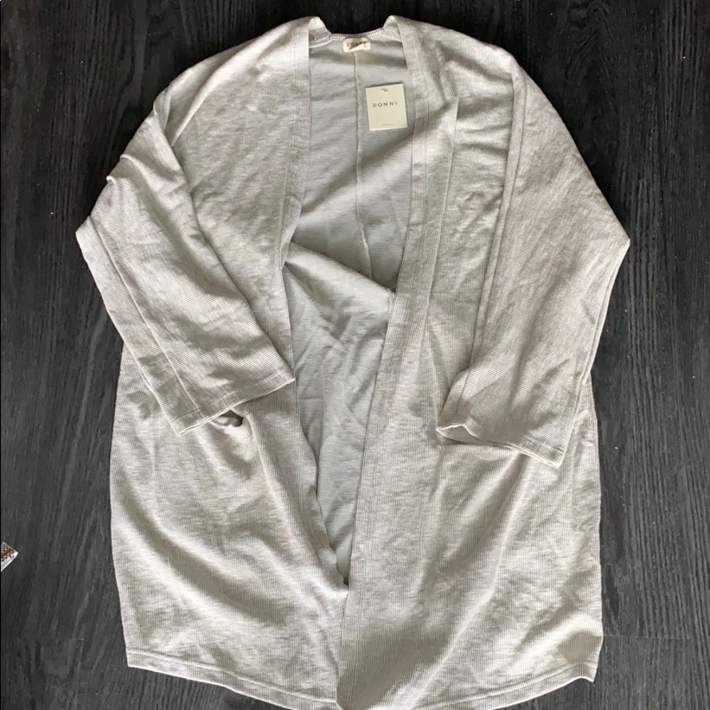 Rib Sweater Coat Cardigan NWT